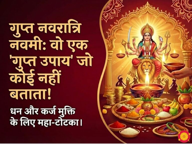 गुप्त नवरात्रि नवमी पर धन और कर्ज मुक्ति के लिए करें ये 3 गुप्त उपाय। जानें 2026 के सबसे शक्तिशाली टोटके यहाँ।