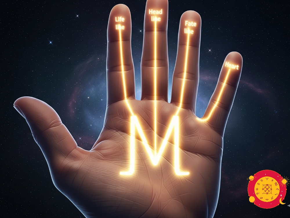 हथेली पर M का निशान - Palmistry Letter M in Hindi