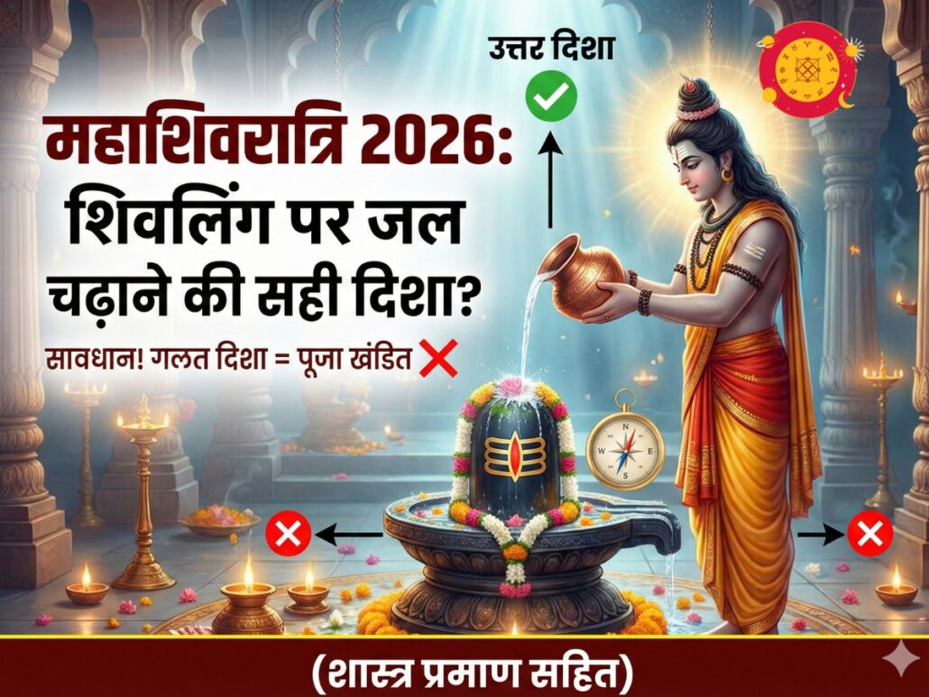 Shivling Vastu Direction: Mahashivratri 2026 Jal Abhishek Puja Vidhi - Correct North Direction