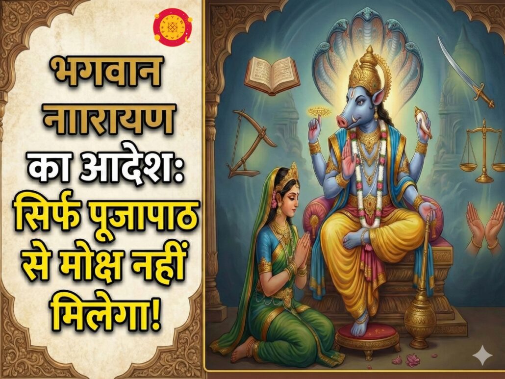 भगवान वराह का पृथ्वी देवी को उपदेश: सिर्फ पूजा-पाठ से मोक्ष नहीं मिलेगा - वराह पुराण रहस्य (Varaha Purana Moksha Secret)