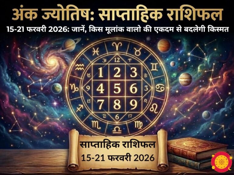 अंक ज्योतिष साप्ताहिक राशिफल (15-21 फरवरी 2026): महाशिवरात्रि से शुरू हो रहा सप्ताह, जानें किस मूलांक की खुलेगी ‘लॉटरी’?