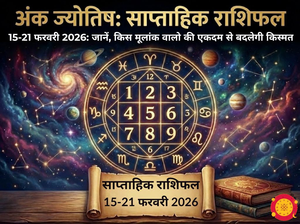 Weekly Numerology Horoscope 15-21 February 2026 Prediction by Astrology Sutras - Mulank Rashifal