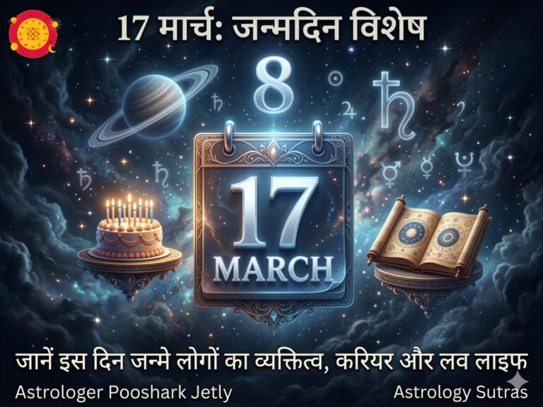 17 मार्च: जन्मदिन रहस्य! जानें मूलांक 8 और ‘शनि देव’ का प्रभाव