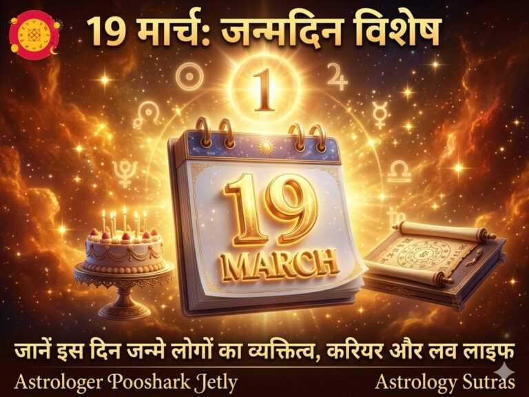 19 मार्च: जन्मदिन रहस्य! जानें मूलांक 1 और ‘सूर्य देव’ का राजयोग