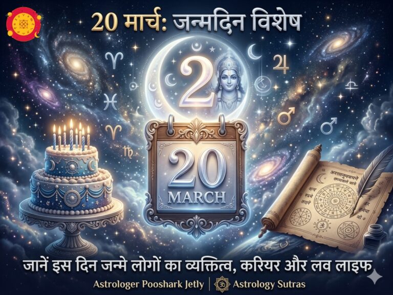 20 मार्च: जन्मदिन रहस्य! जानें मूलांक 2 और ‘चंद्र देव’ का प्रभाव