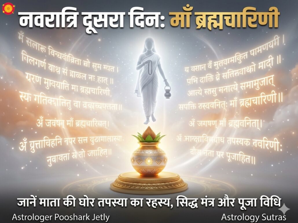 नवरात्रि दूसरा दिन माँ ब्रह्मचारिणी पूजा विधि तपस्या रहस्य सिद्ध मंत्र