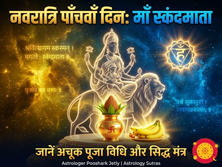 नवरात्रि 5वाँ दिन: माँ स्कंदमाता की पूजा विधि, अचूक मंत्र और ‘संतान प्राप्ति’ का वैदिक रहस्य