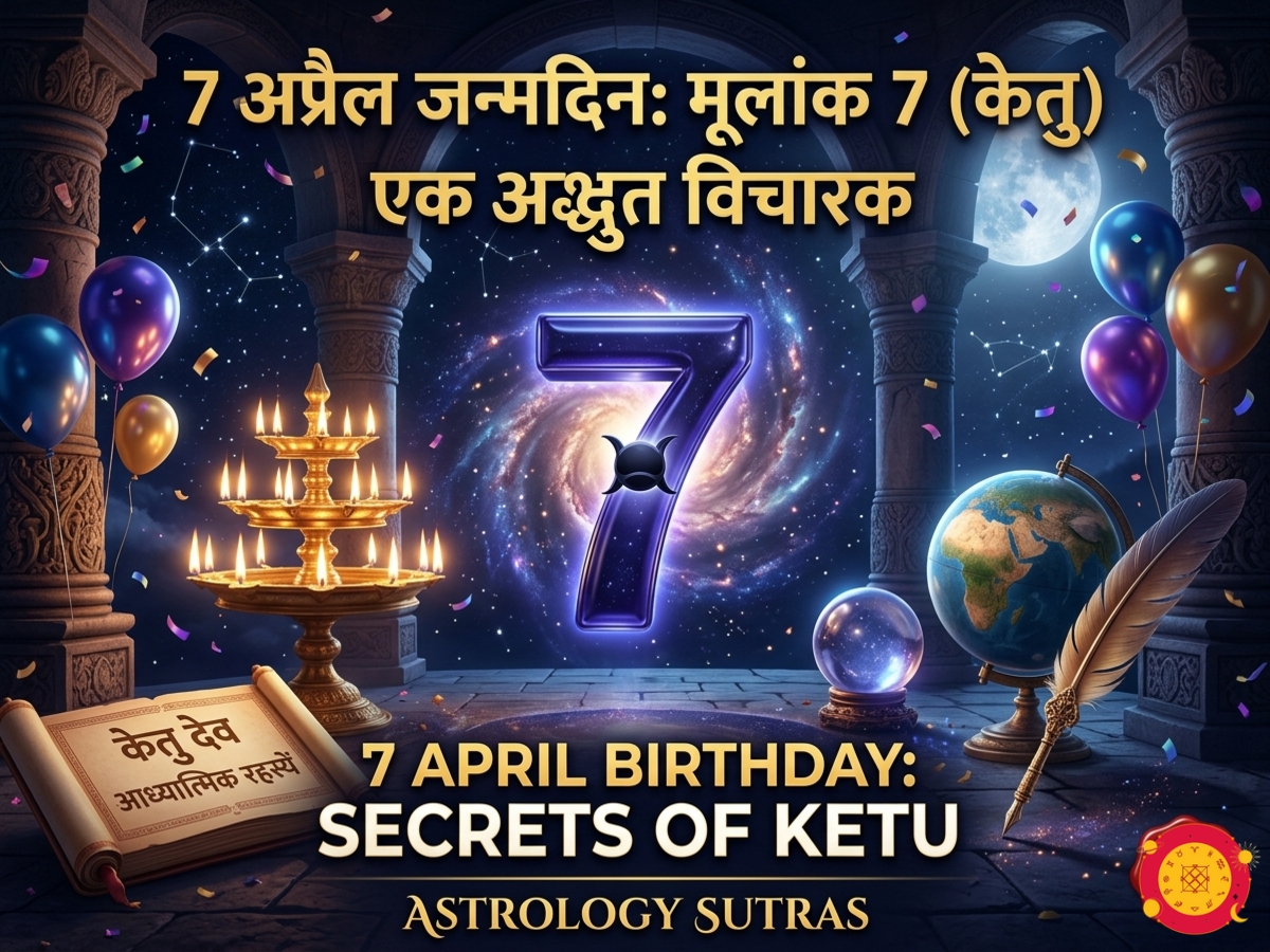 7 अप्रैल जन्मदिन व्यक्तित्व मूलांक 7 केतु ग्रह ज्योतिष सूत्र Astrology Sutras