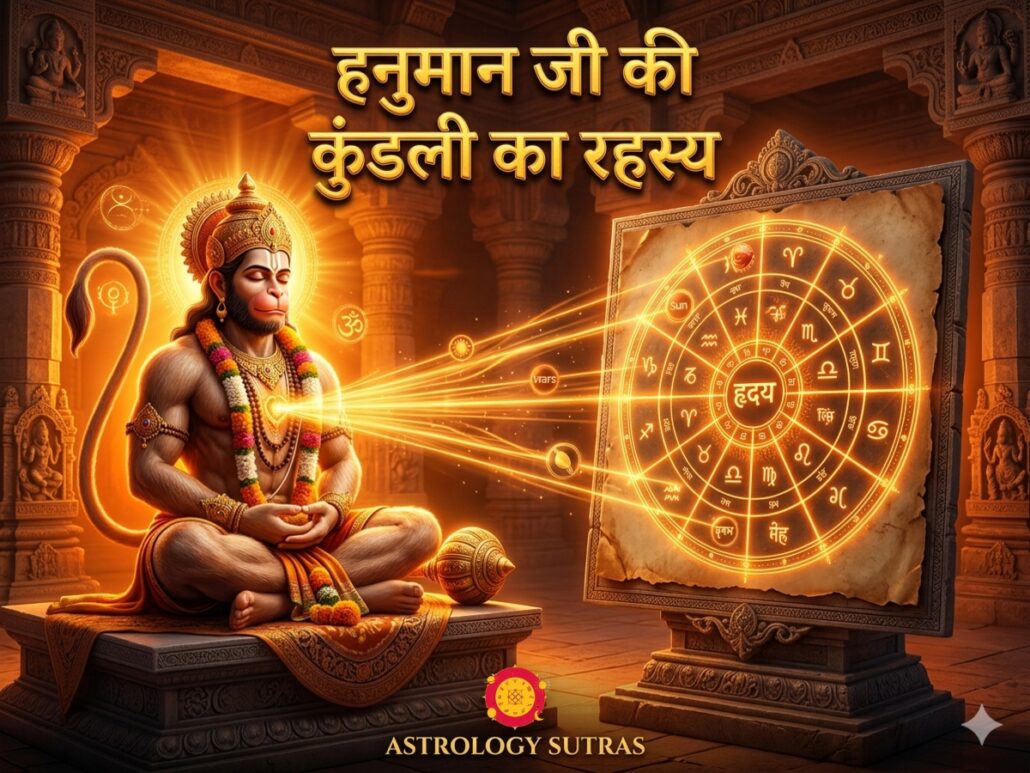 हनुमान जी की जन्म कुंडली का रहस्य मेष लग्न चित्रा नक्षत्र ज्योतिष विश्लेषण Astrology Sutras