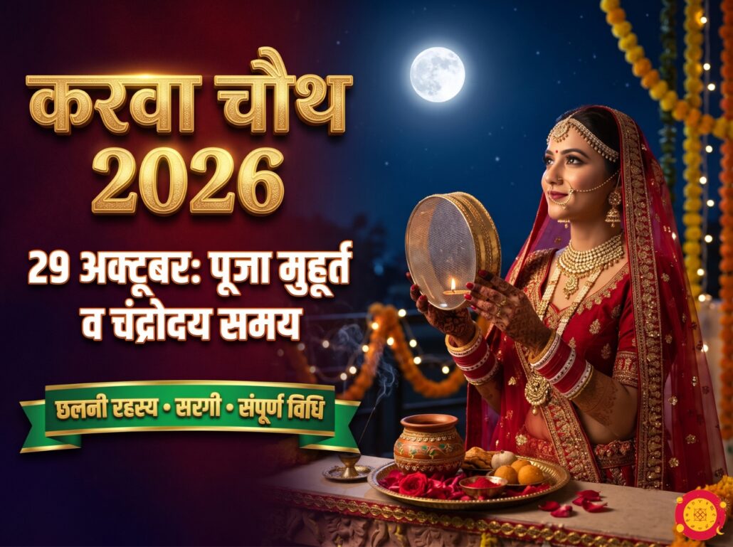 करवा चौथ 2026: 29 अक्टूबर पूजा मुहूर्त, चंद्रोदय समय और व्रत विधि Astrology Sutras